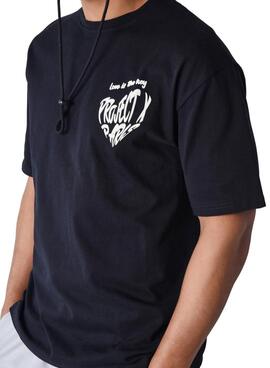 Camiseta Project x Paris Love Negro Para Hombre