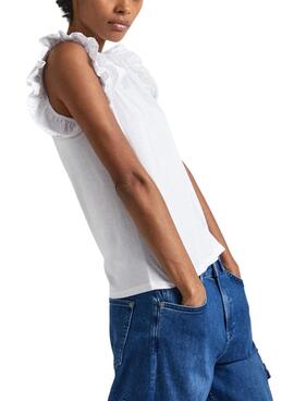 Camiseta Pepe Jeans Lindsay Blanco Para Mujer