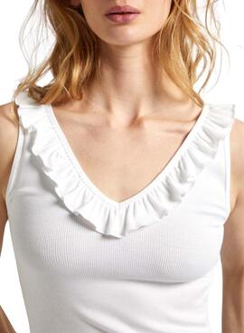 Camiseta Pepe Jeans Leire Blanco Para Mujer