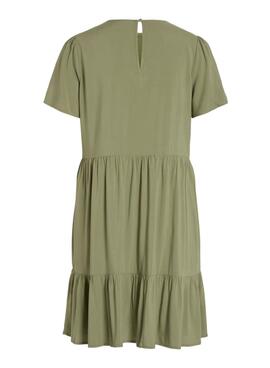 Vestido Vila Vipaya Verde Para Mujer