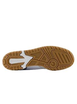 Zapatillas New Balance 550 blanco y gris para hombre.