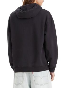 Sudadera Levis Relaxed Graphic Negro Para Hombre