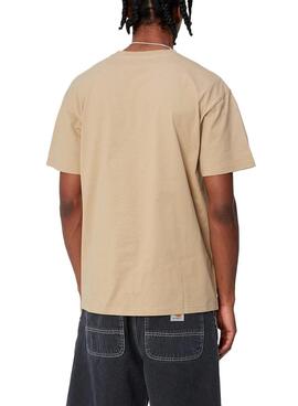 Camiseta Carhartt Chase Beige Para Hombre