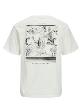 Camiseta Jack and Jones Guru Blanco Para Hombre