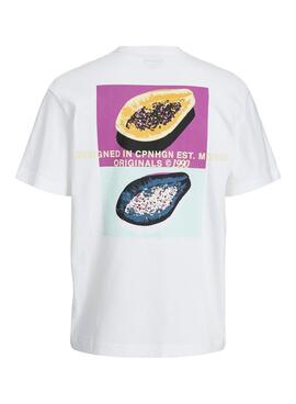 Camiseta Jack and Jones Tampa Blanco Para Hombre