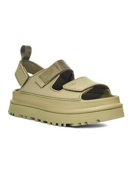 Sandalias UGG Goldenglow verde para mujer