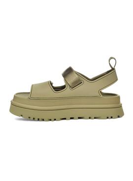 Sandalias UGG Goldenglow verde para mujer