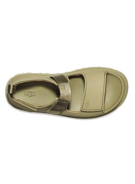 Sandalias UGG Goldenglow verde para mujer