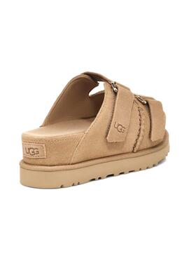 Sandalias UGG Goldenstar Suede camel para mujer