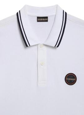 Polo Napapijri E-Macas Blanco Para Hombre