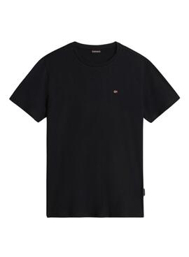 Camiseta Napapijri Salis Negro Para Hombre