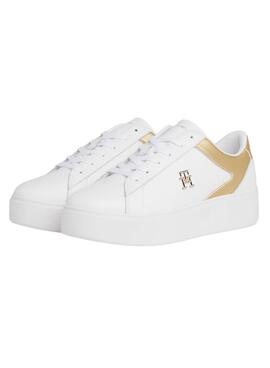 Zapatillas Tommy Hilfiger Platform Blanco Para Mujer