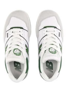 Zapatillas New Balance PSB550 blanco y verde para niño y niña