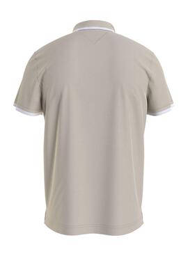 Polo Tommy Jeans Solid gris para hombre 
