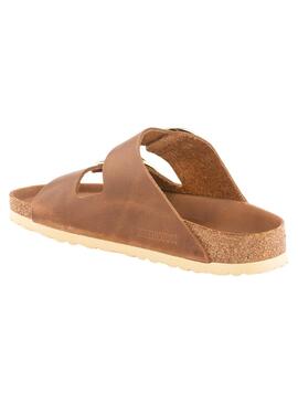 Sandalias Birkenstock big buckle marrón Narrow Fit para mujer 