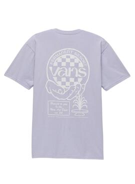 Camiseta Vans Hand Circle Lila Para Hombre