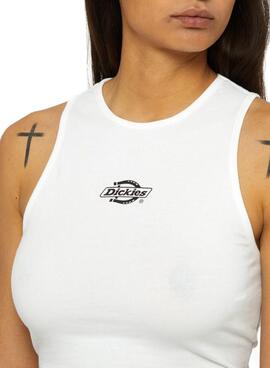 Top Dickies Powers Blanco Para Mujer