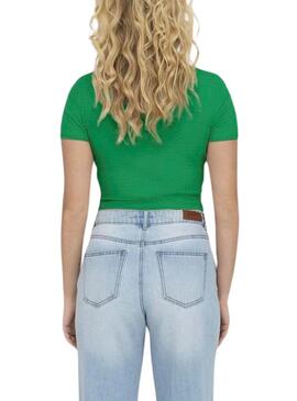 Camiseta Only Betty Verde Para Mujer
