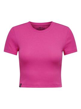 Camiseta Only Betty Fucsia Para Mujer