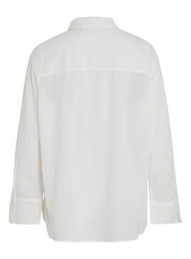 Camisa Vila Linaja Blanco Para Mujer
