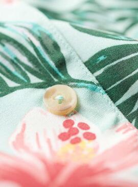 Camisa Superdry Beach Verde Para Mujer