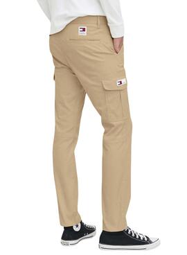 Pantalón Tommy Jeans Austin beige para hombre  