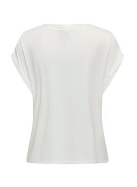 Top Only Lieke Satin blanco para mujer