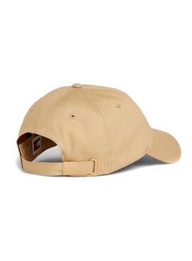 Gorra Tommy Jeans Elongated Flag Tostado