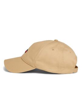 Gorra Tommy Jeans Elongated Flag Tostado