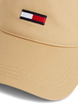 Gorra Tommy Jeans Elongated Flag Tostado