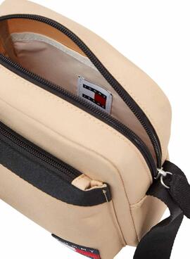 Bolso Tommy Jeans Daily Reporter Tostado Para Hombre