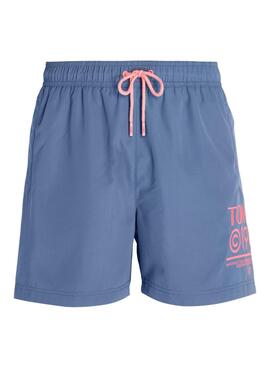 Bañador Tommy Jeans Slim Drawstring Azul Hombre.