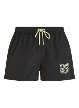 Bañador Tommy Jeans Slim Drawstring Negro Hombre.