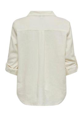 Camisa Only Yasmin Blanco Para Viscosa