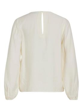 Blusa Vila Jana Blanco Para Mujer