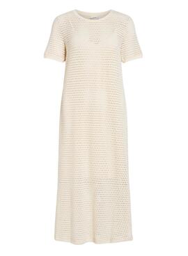 Vestido Vila Adella Beige Para Mujer