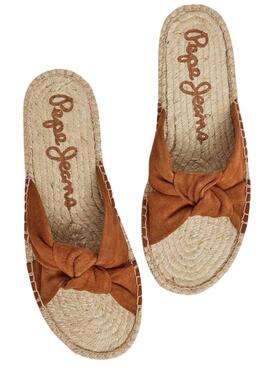 Sandalias Pepe Jeans Siva Marron Para Mujer