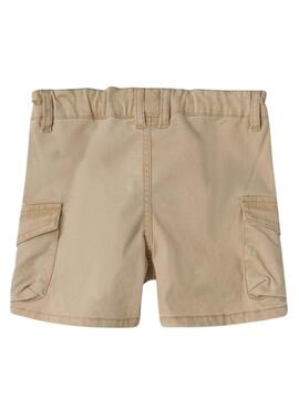 Bermudas Name It Ben Baggy Cargo Tostado Para Niño
