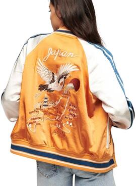 Chaqueta Superdry Suikajan Naranja Para  Mujer 