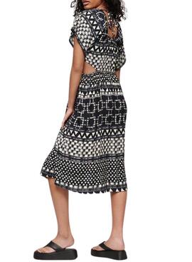 Vestido Superdry Shirbori Negro Para Mujer