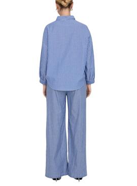 Camisa Only Larja Azul Para Mujer