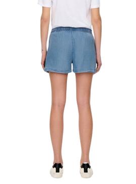 Shorts Only Pema Denim Claro Para Mujer