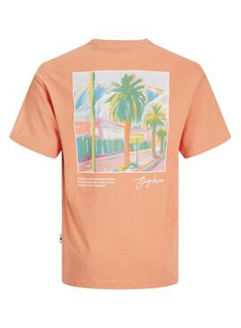Camiseta Name It Joraruba Landscape Naranja Niño