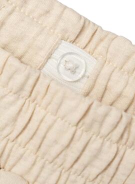 Bermuda Name It Hummi Loose Beige Para Niño