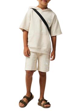 Bermuda Name It Hummi Loose Beige Para Niño