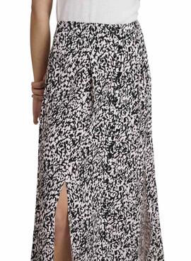 Falda Naf Naf Print Negro Para Mujer