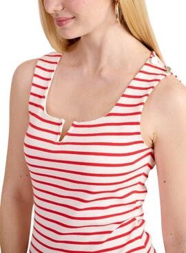 Camiseta Naf Naf Wally Rojo Para Mujer