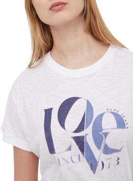 Camiseta Pepe Jeans Lax blanco  para mujer 