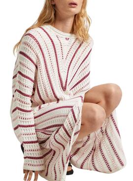 Jersey Pepe Jeans Ginny Rosa Para Mujer