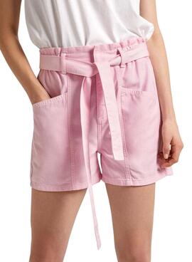 Shorts Pepe Jeans Valle Rosa Para Mujer